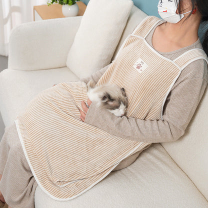 Cat Petting Apron Holding Cat Overclothes Pets Immunity Lint