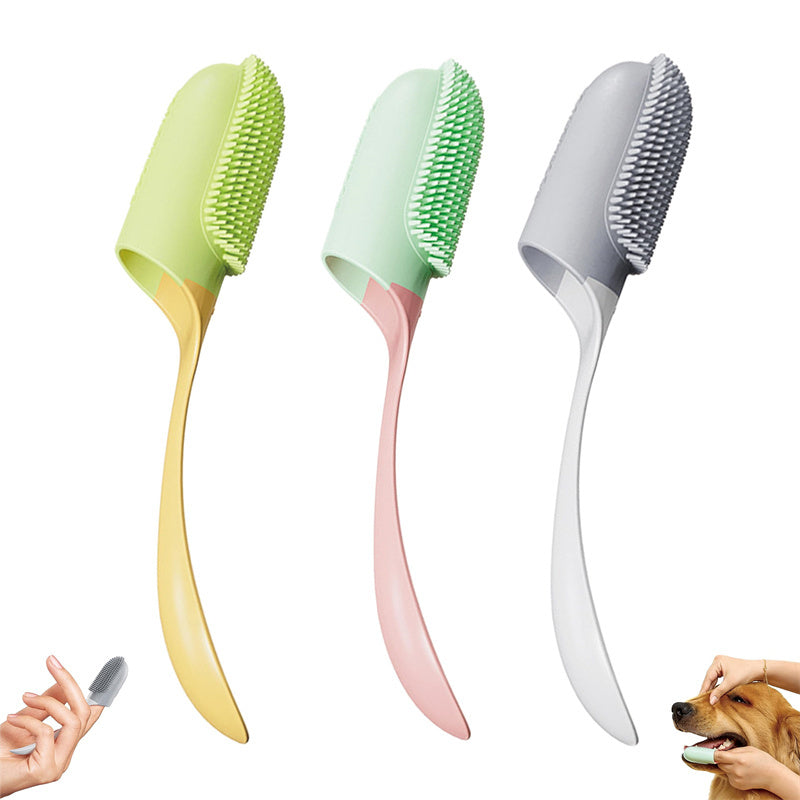 Dog Tooth Cleaning Brush Care Finger Wrap Cat Dog Oral Cleaning