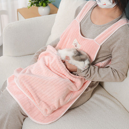 Cat Petting Apron Holding Cat Overclothes Pets Immunity Lint