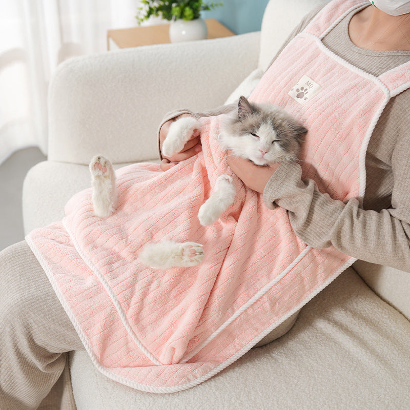 Cat Petting Apron Holding Cat Overclothes Pets Immunity Lint